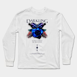 Darkling - Floral Design - Street wear Long Sleeve T-Shirt